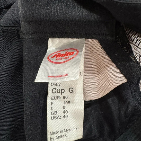 ANITA ORELY POST-SURGERY LUXURY BRA FOR BREAST FORM - BLACK 40G - Picture 11 of 13